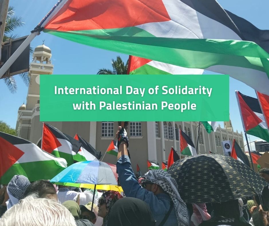Media release: International Day of Solidarity with Palestinian People